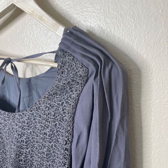 Addison adress Womens Small Purple Lace Long Sleeve Mini - Picture 13 of 13